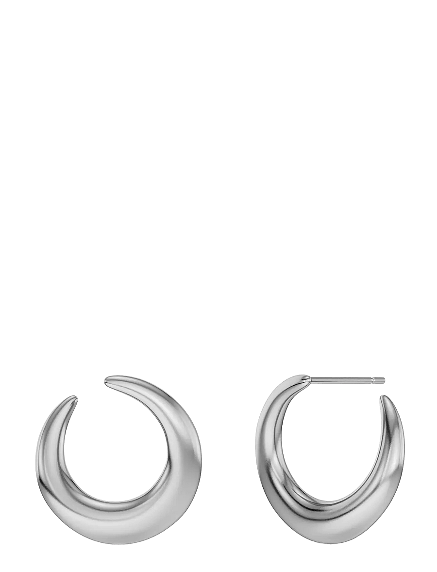 Edblad - Wishbone Hoops Silver One Size - kreolen - silver - 1