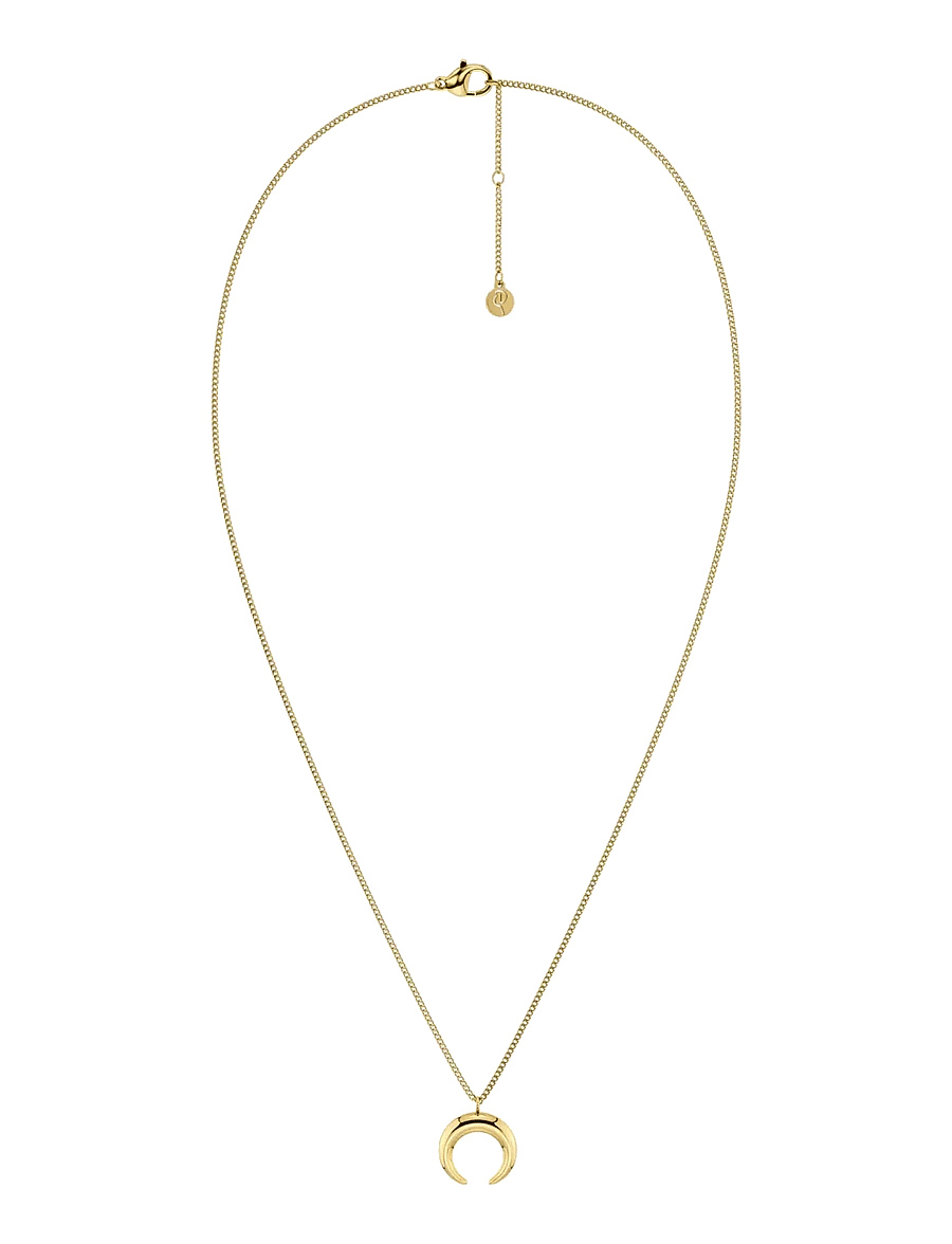 Edblad - Wishbone Necklace S Gold One Size - halskæder med vedhæng - gold - 1