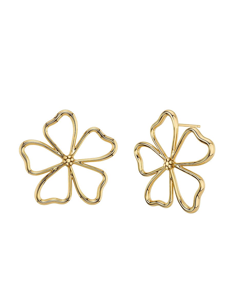 Edblad - Alba Studs L Gold - kolczyki sztyfty - gold - 1