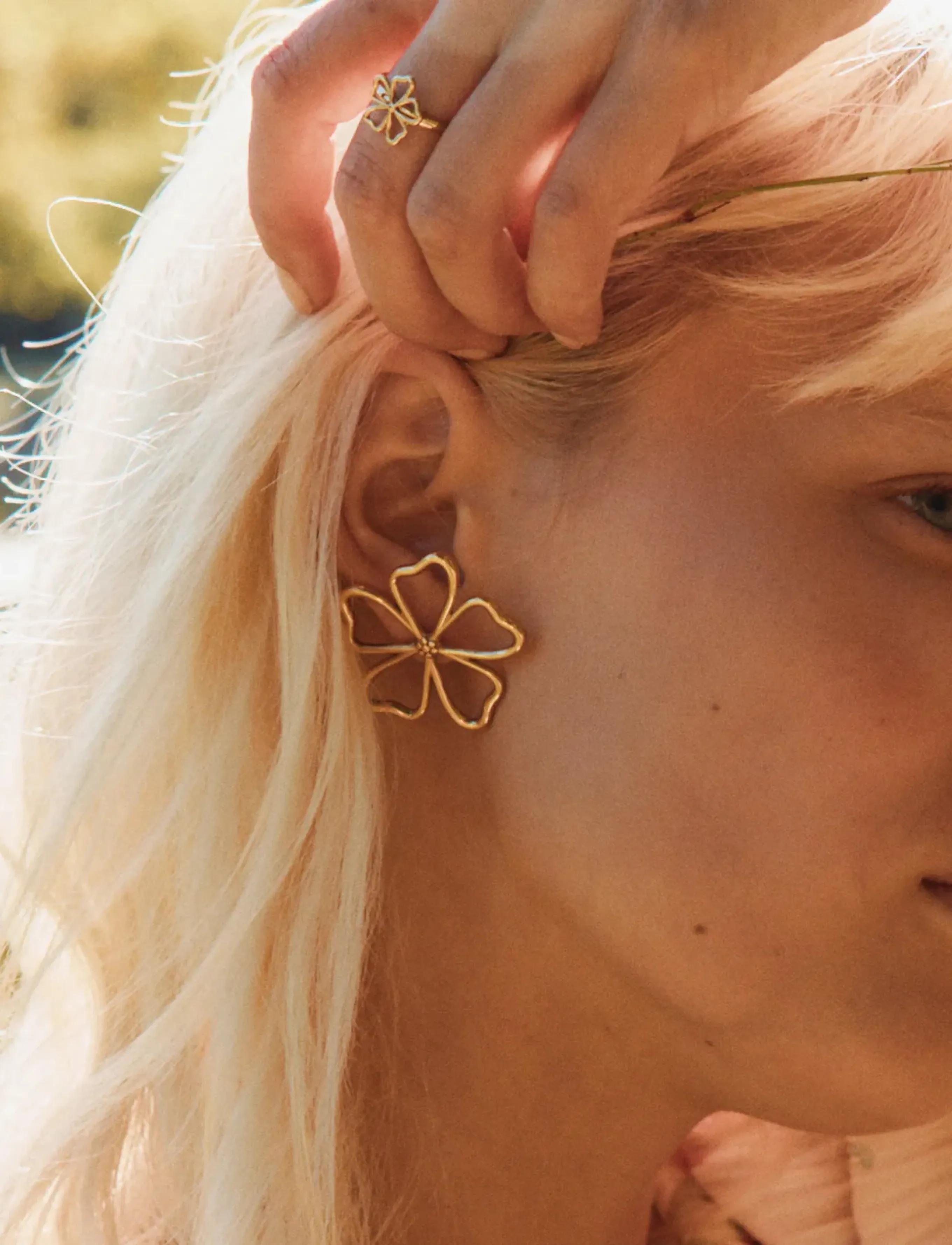 Edblad Alba Studs L Gold, One Size, Earrings, Gold - Studs, Frauen