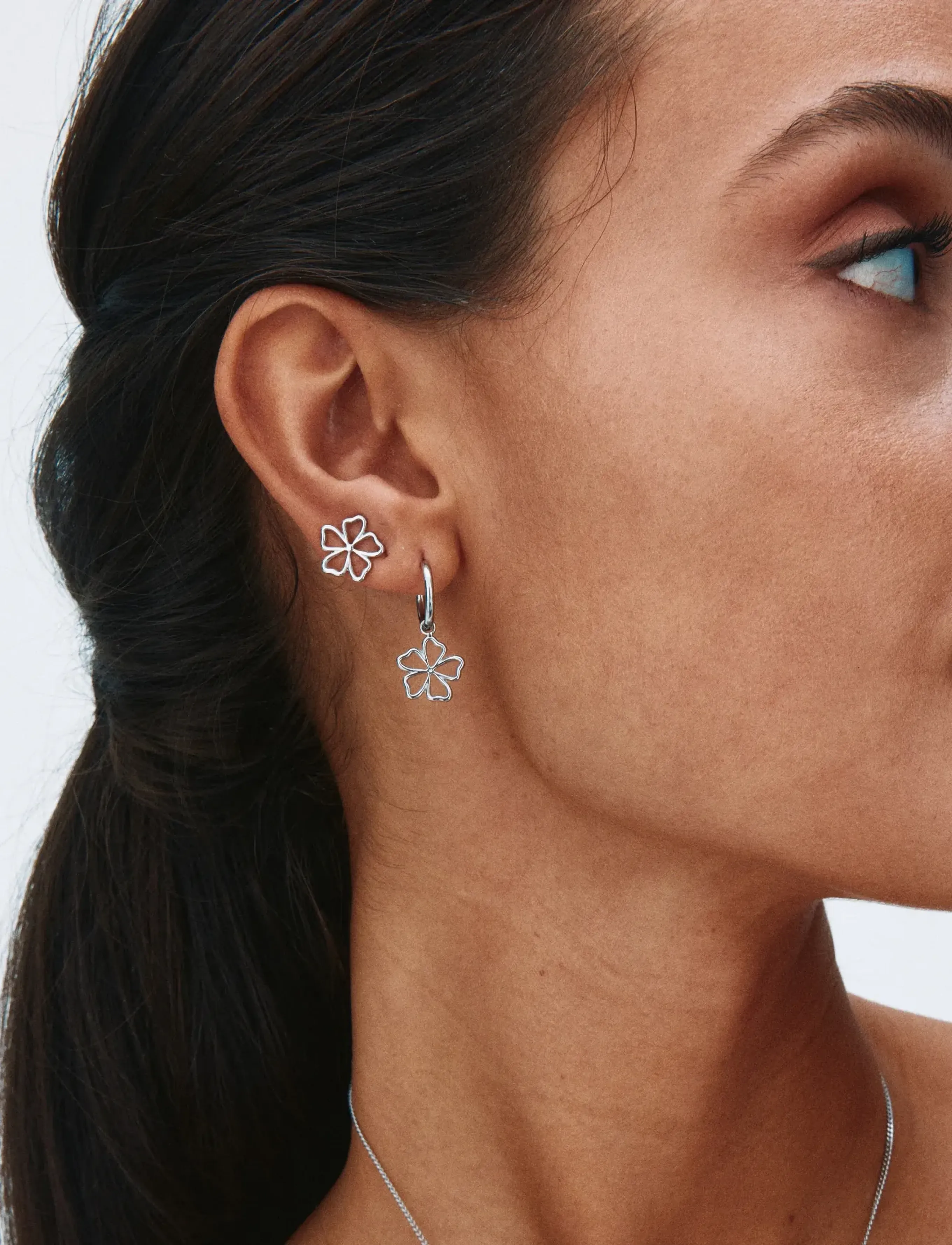 Edblad Alba Hoops Silver, One Size, Earrings, Silber - Hoops, Frauen