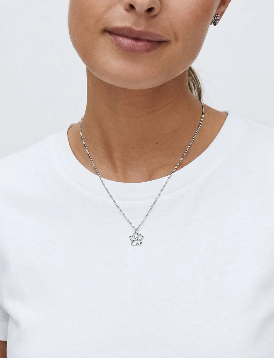 Edblad - Alba Necklace S Silver - ketten mit anhänger - silver - 0