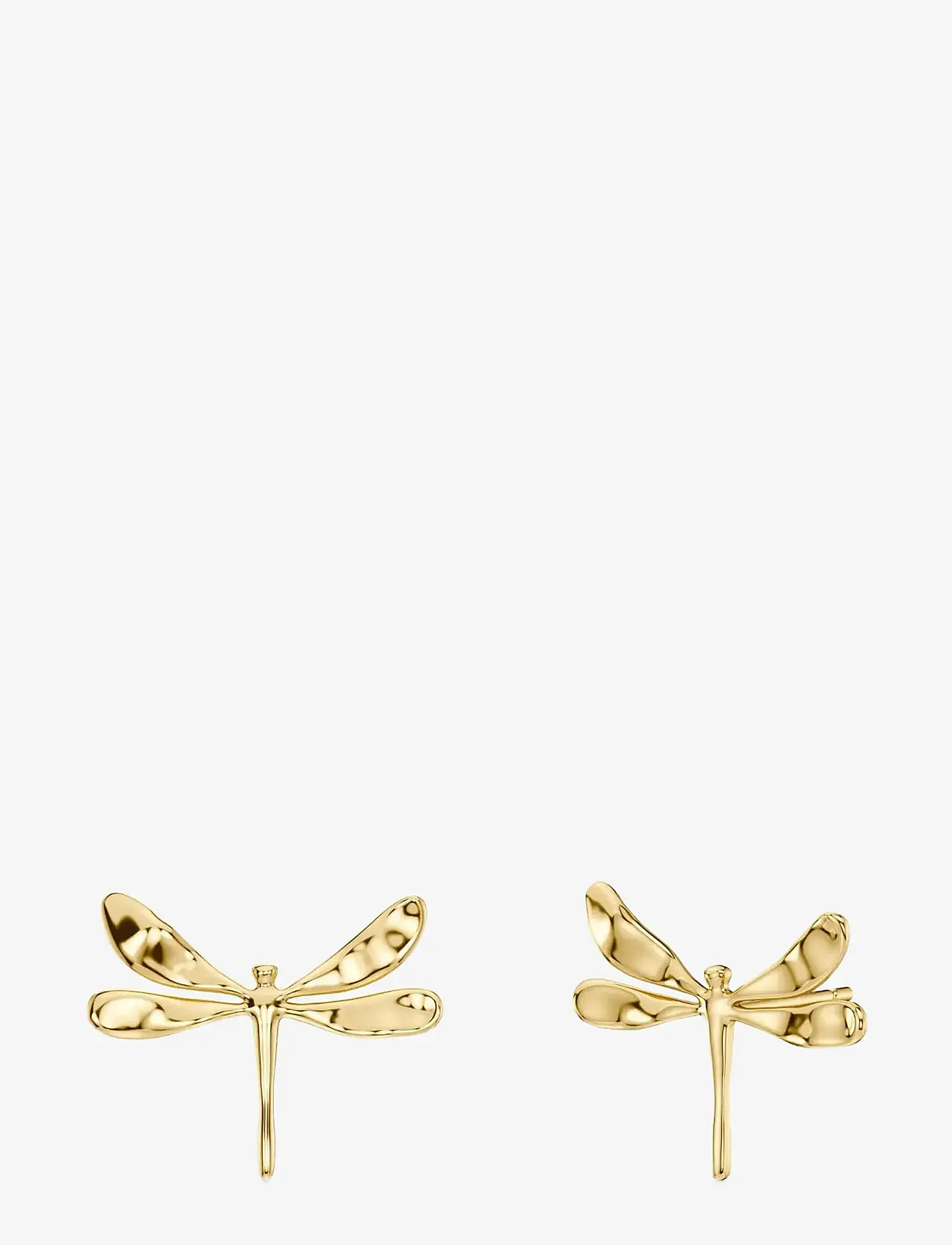 Edblad - Dragonfly Studs Gold - stud earrings - gold - 0