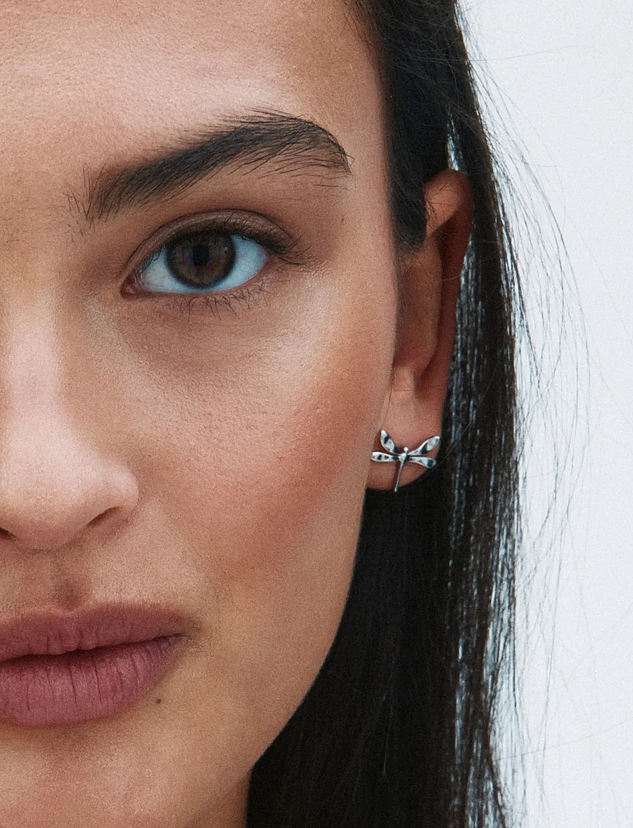 Edblad - Dragonfly Studs Silver - naastkõrvarõngad - silver - 0