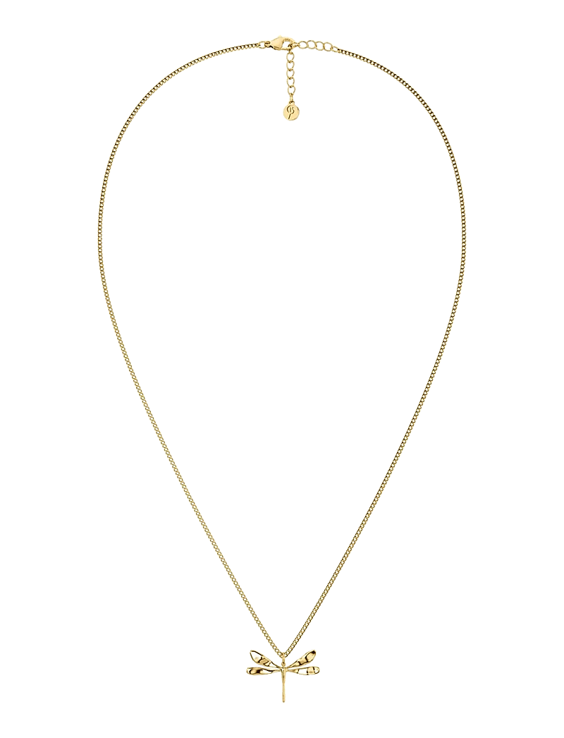Edblad - Dragonfly Necklace S Gold - ketten mit anhänger - gold - 0