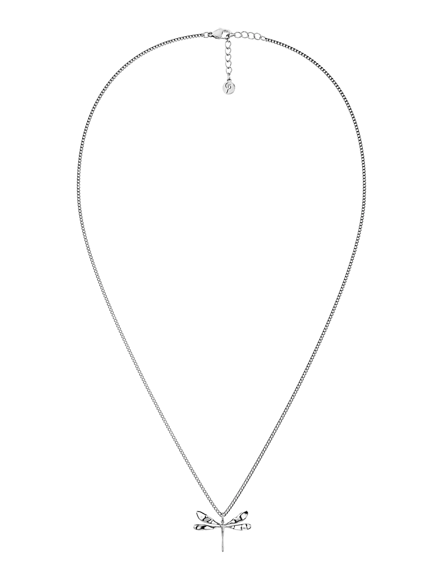 Edblad - Dragonfly Necklace S Silver - halsband med hänge - silver - 1