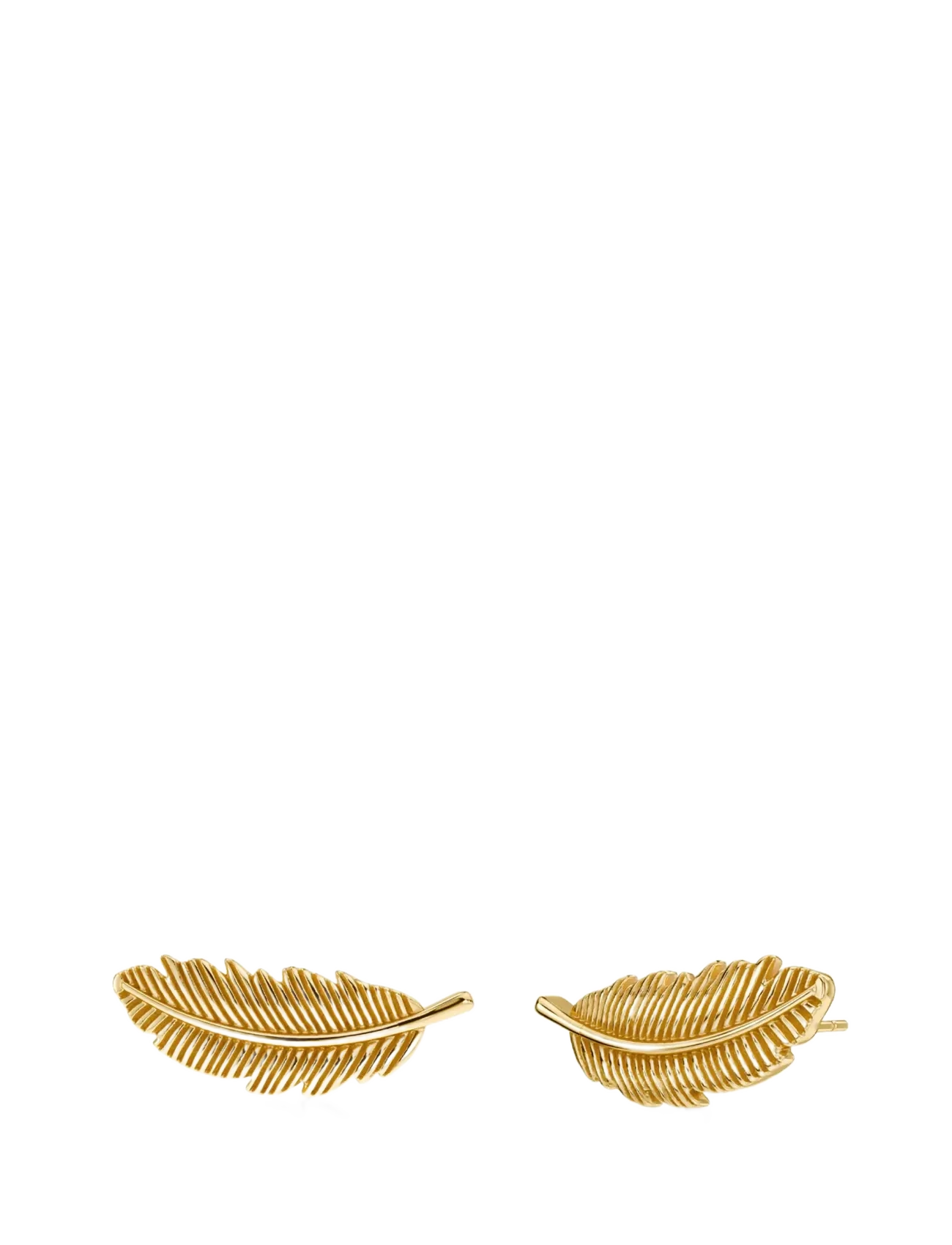 Edblad Feather Studs Gold One Size - Ohrringe - GOLD / gold