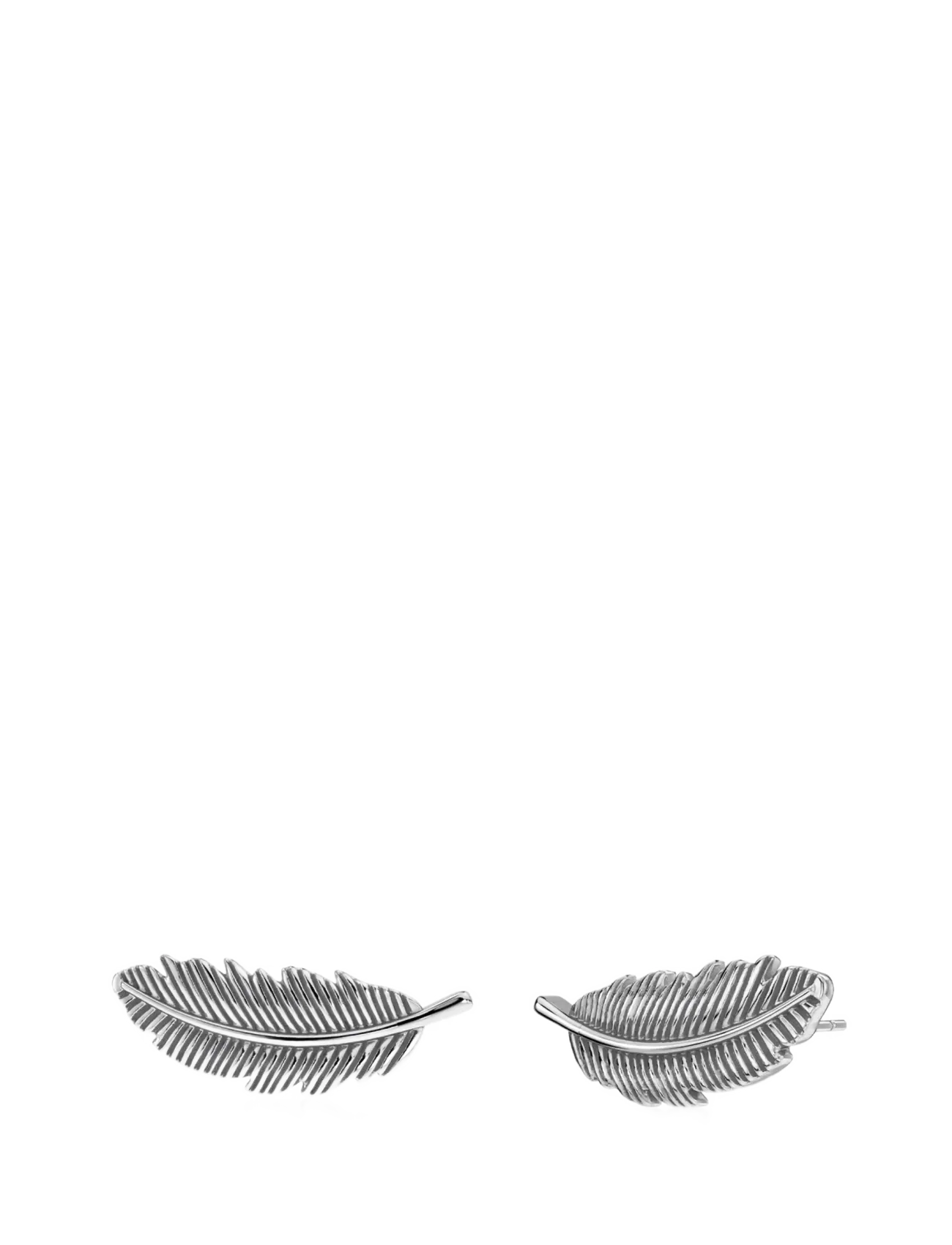 Edblad Feather Studs Silver One Size, Earrings, Silber - Studs, Frauen