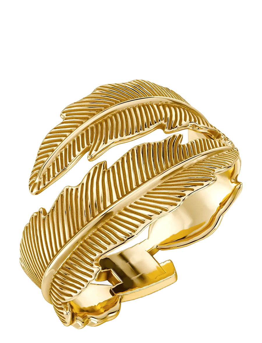 Edblad - Feather Bangle Gold S - gold - 0