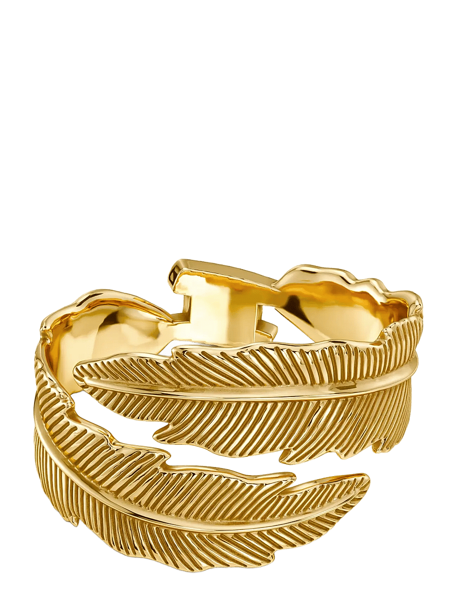 Edblad - Feather Bangle Gold S - gold - 1