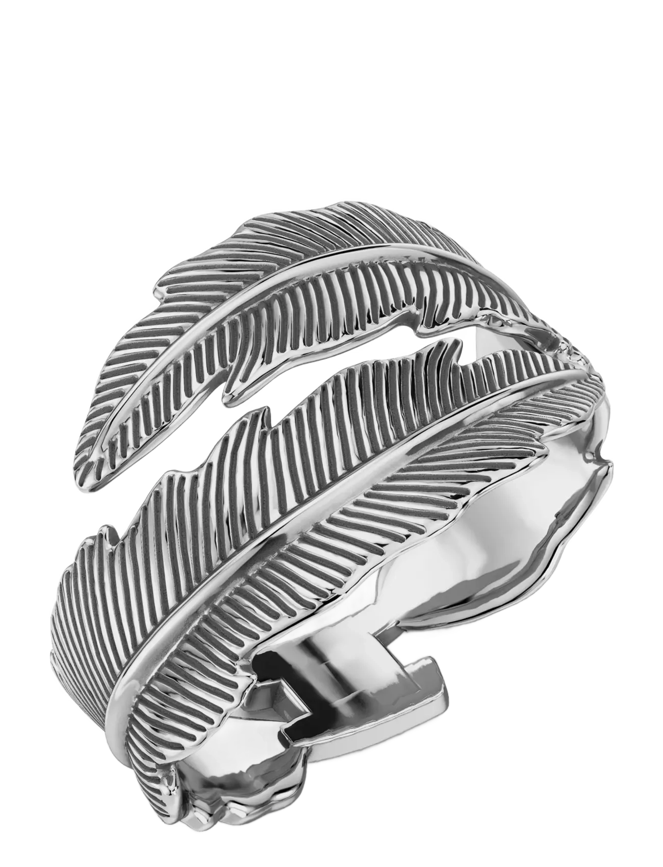 Edblad Feather Bangle Silver L - Armbänder - SILVER / silver