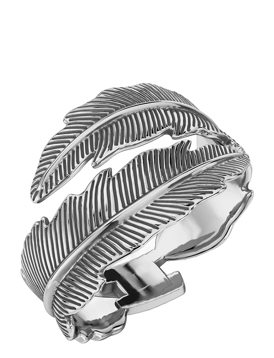 Edblad - Feather Bangle Silver S - silver - 1