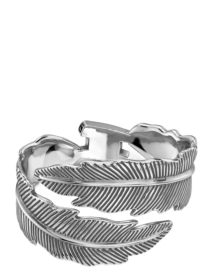 Edblad - Feather Bangle Silver S - silver - 2