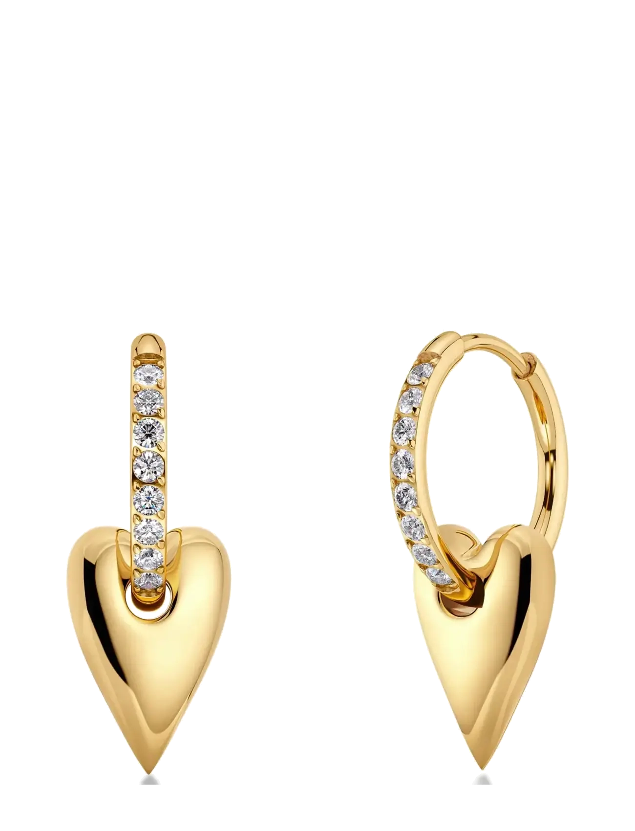 Edblad Amore Sparkle Hoops S Gold One Size - Accessories - GOLD / gold