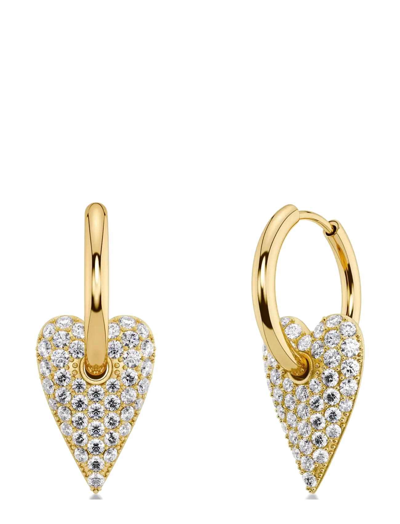 Edblad Amore Sparkle Hoops L Gold One Size - Accessories - GOLD / gold