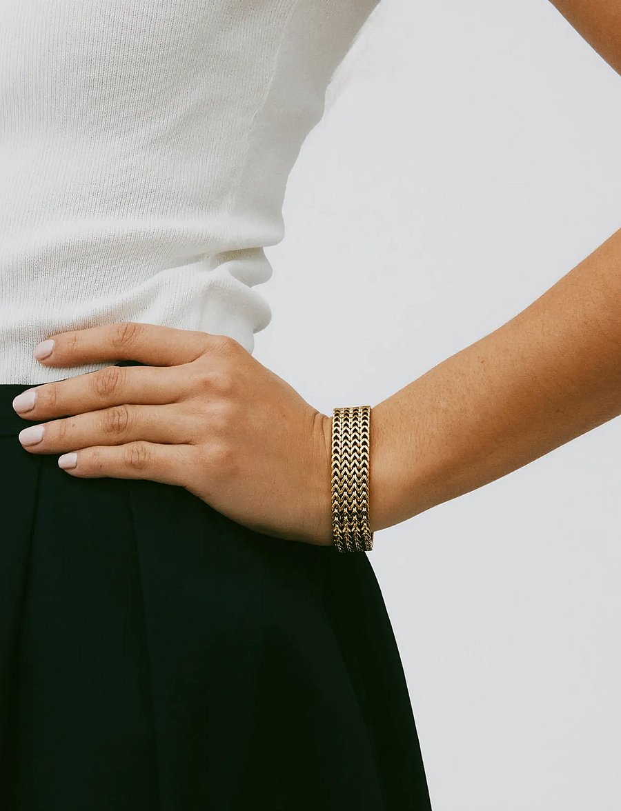 Edblad - Lee Bracelet - kedjearmband - gold - 0