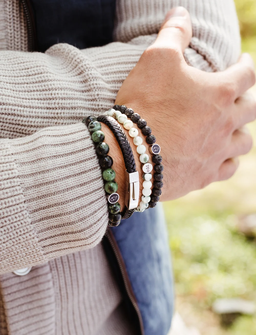 edd. - Beads Bracelet 8mm - armbänder - forest - 0