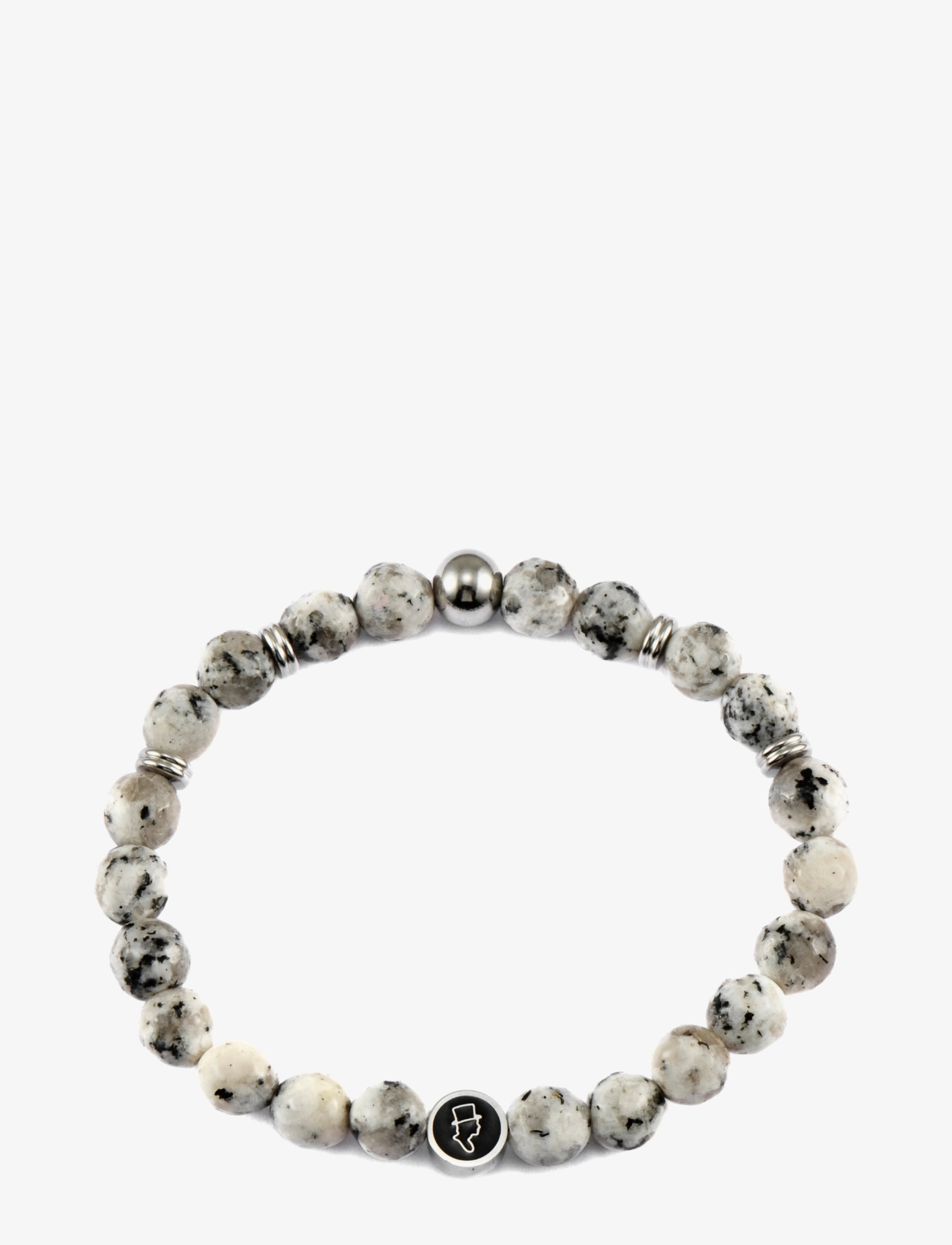 edd. Beads Bracelet 8mm - Schmuck - STONE / grey
