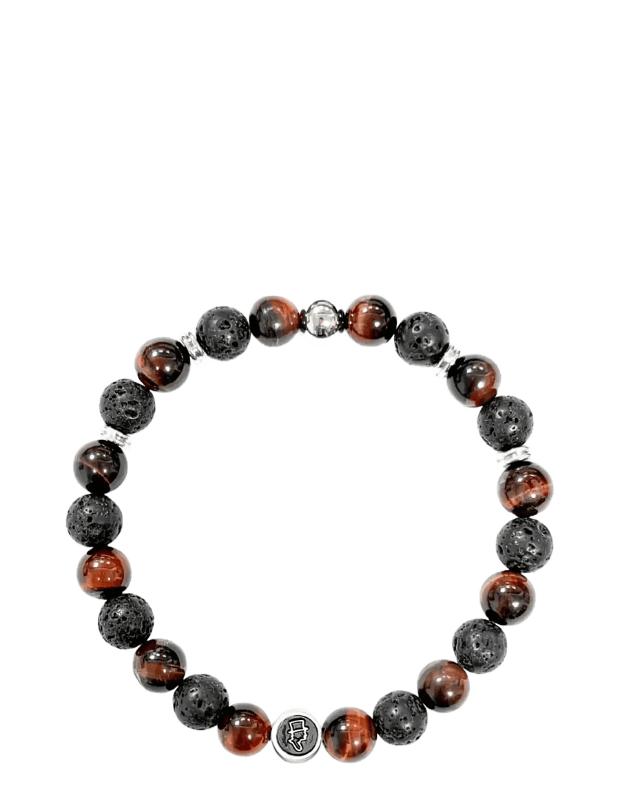 edd. - Beads Bracelet 8mm - bracelets - volcanic flame - 0