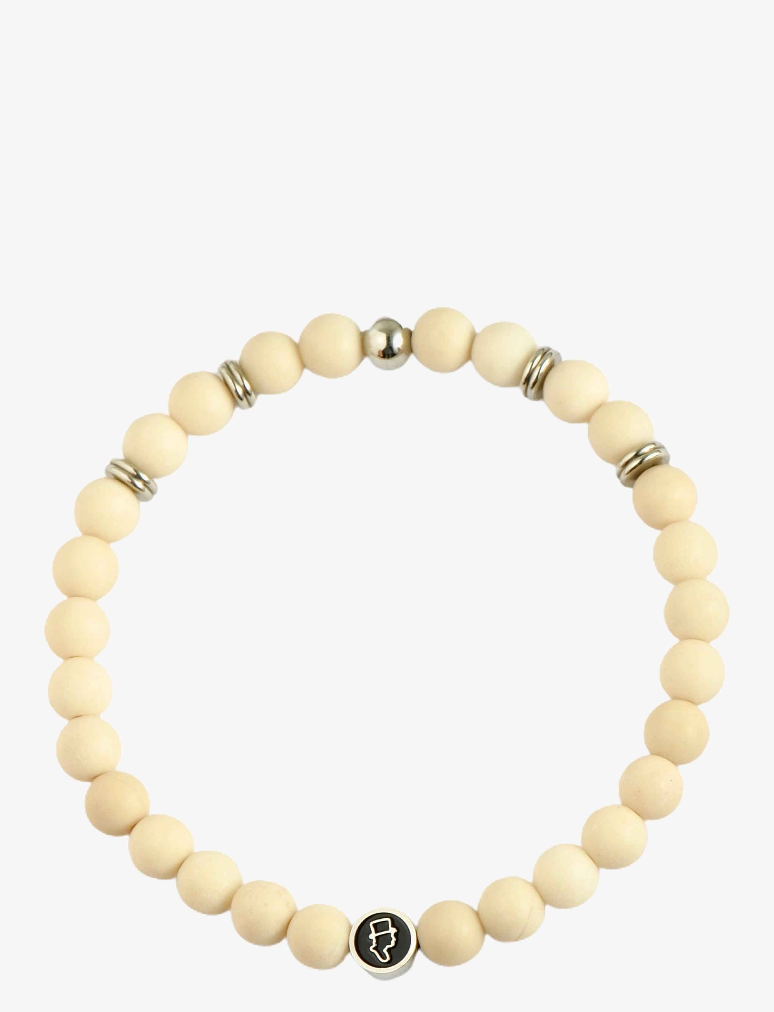 edd. Beads Bracelet 6Mm, 5 cm, Jewellery, Creme - Bracelets, Männerswear