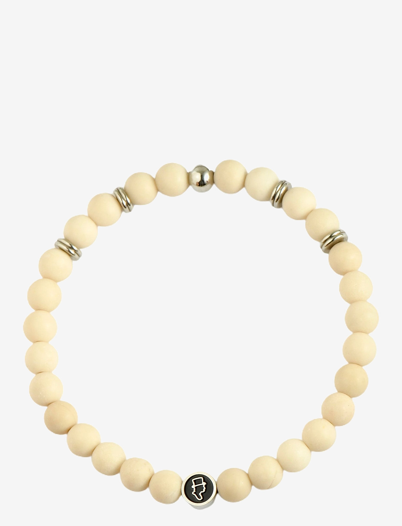 edd. - Beads Bracelet 6mm - armband - fossil - 0