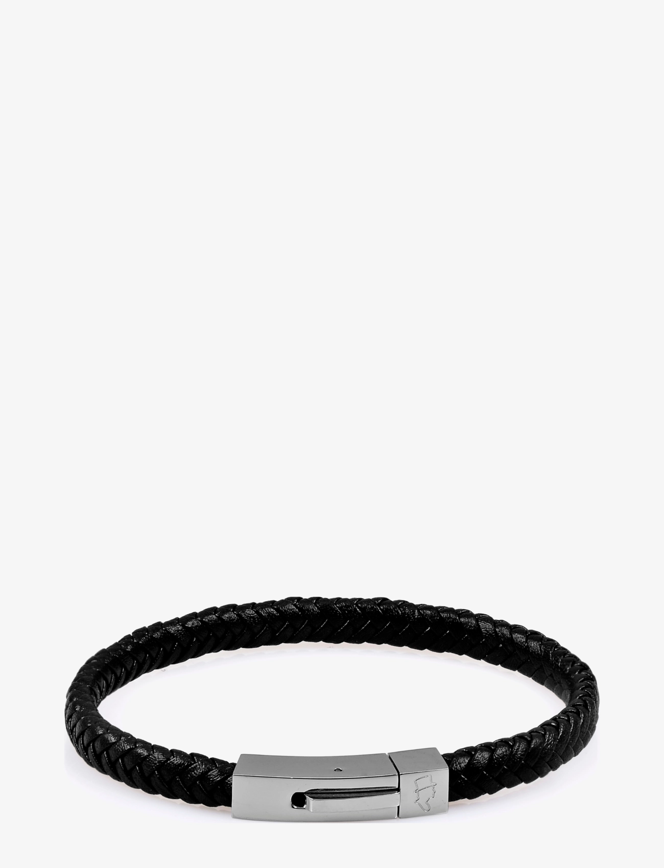 EDD. Leder Armband Singel Schwarz - S 18 - Herren