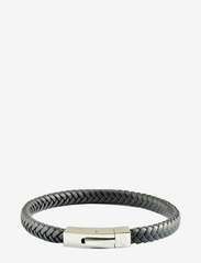 Leather Bracelet Singel - DARK GREY