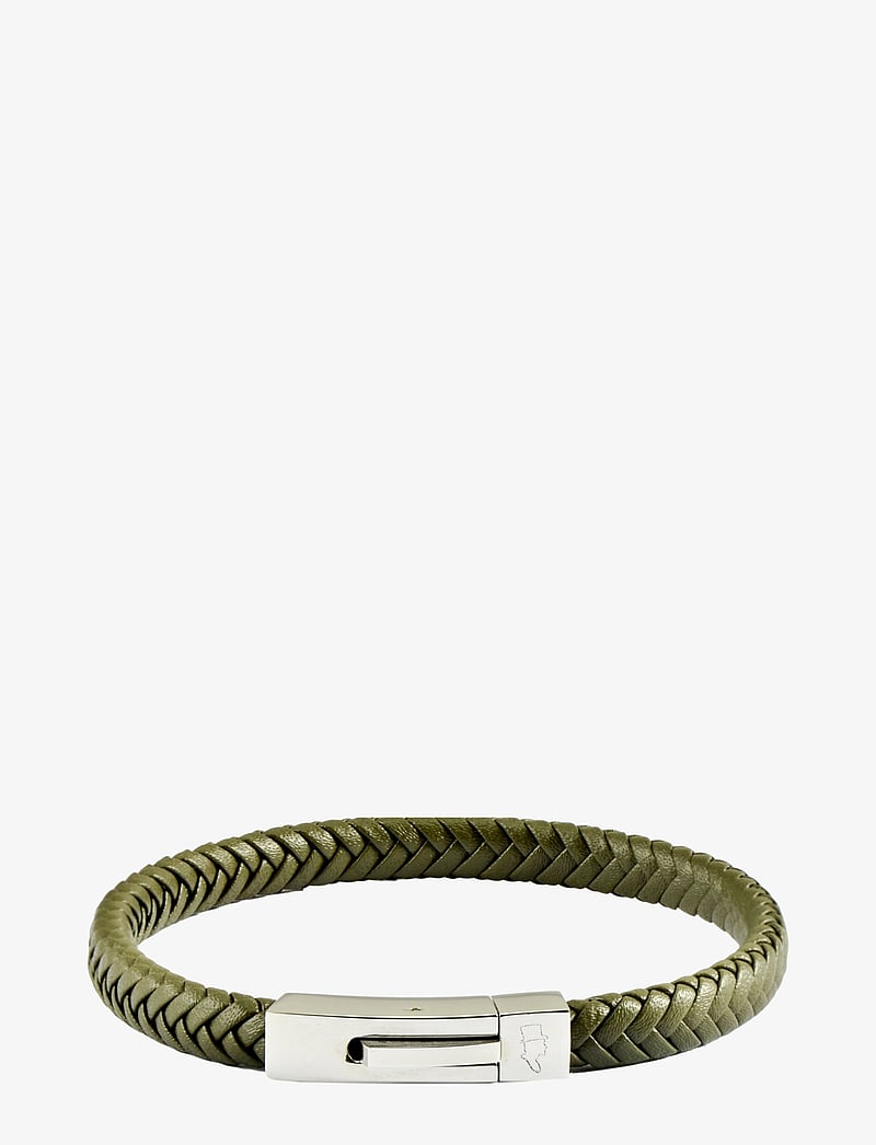 edd. - Leather Bracelet Singel - armbänder - green - 1