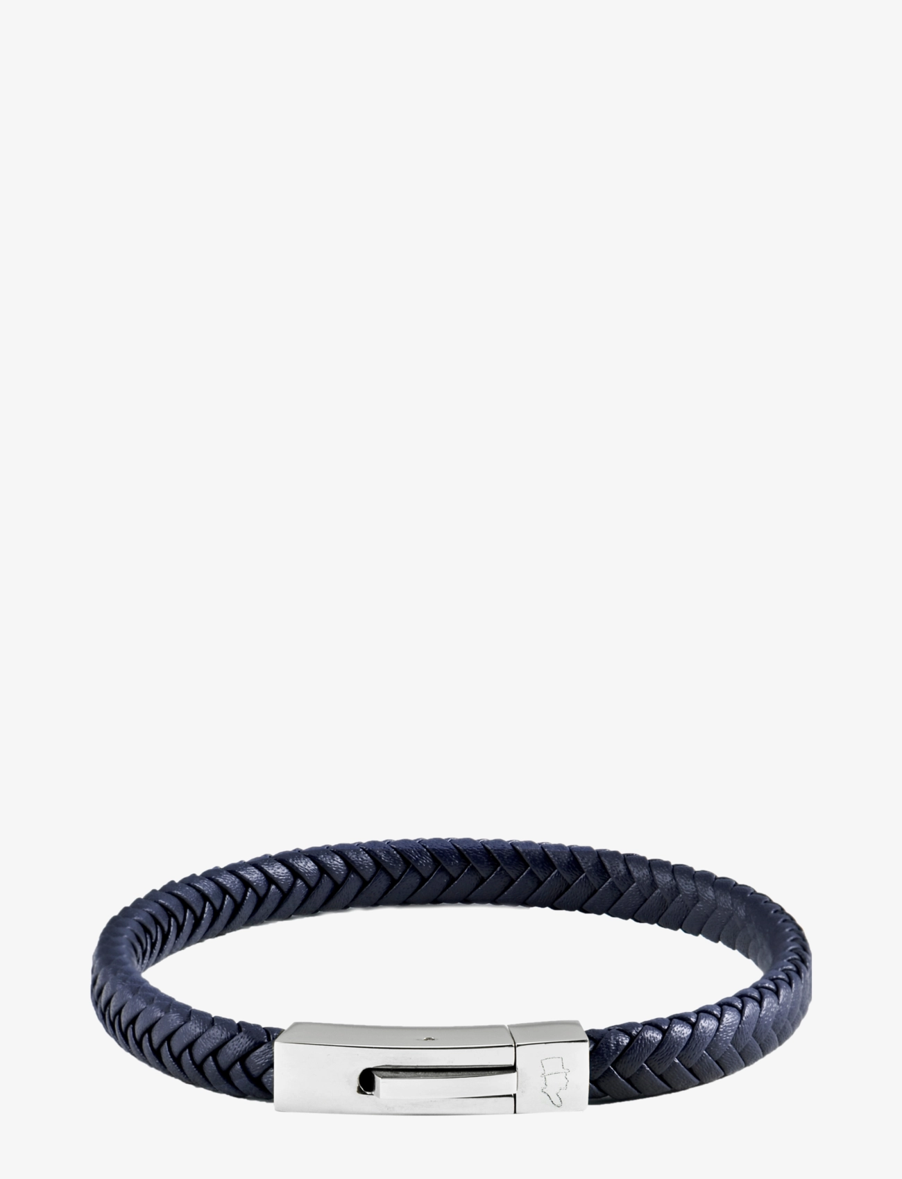 EDD. Leder Armband Singel Navy - S 18 - Herren
