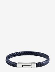 Leather Bracelet Singel - NAVY