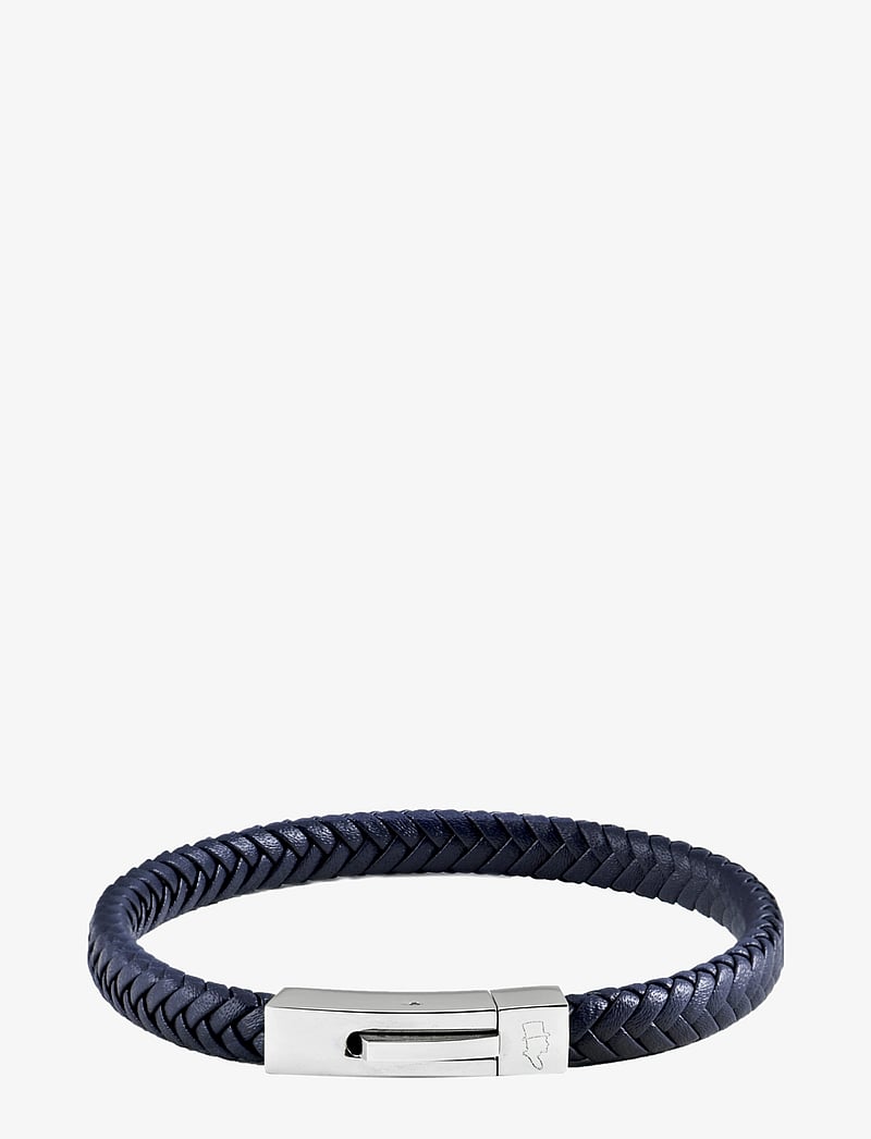 edd. - Leather Bracelet Singel - armbänder - navy - 1