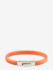 Leather Bracelet Singel - ORANGE