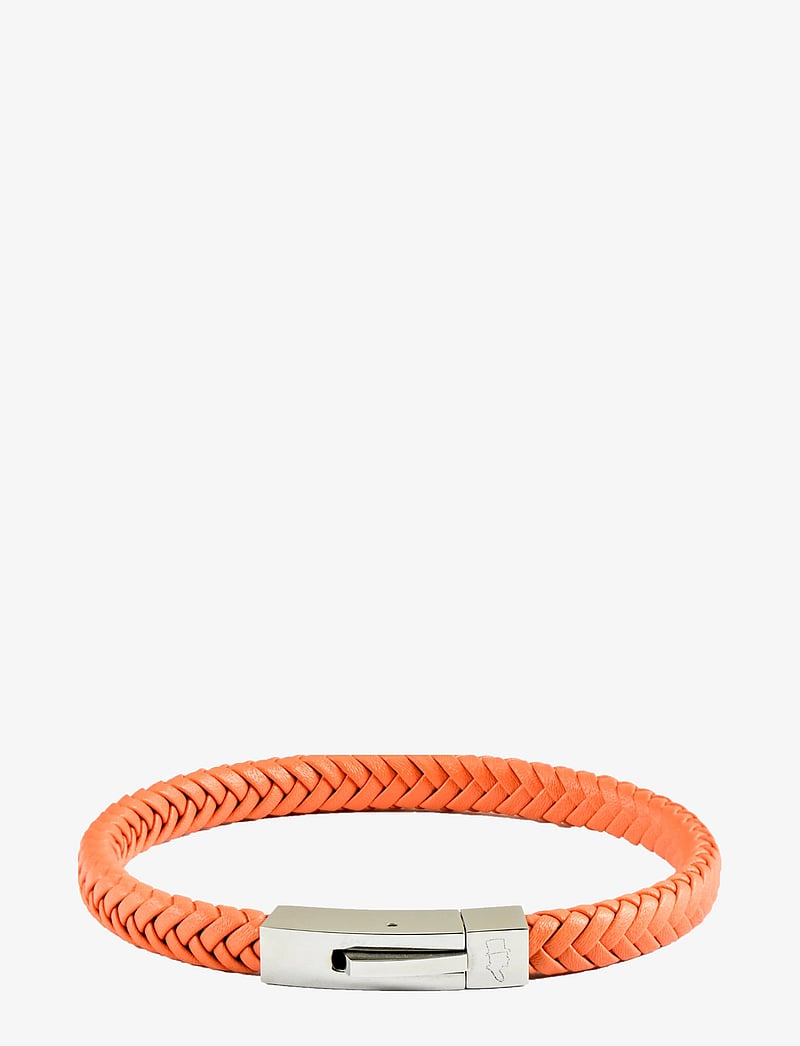 edd. - Leather Bracelet Singel - armbänder - orange - 1