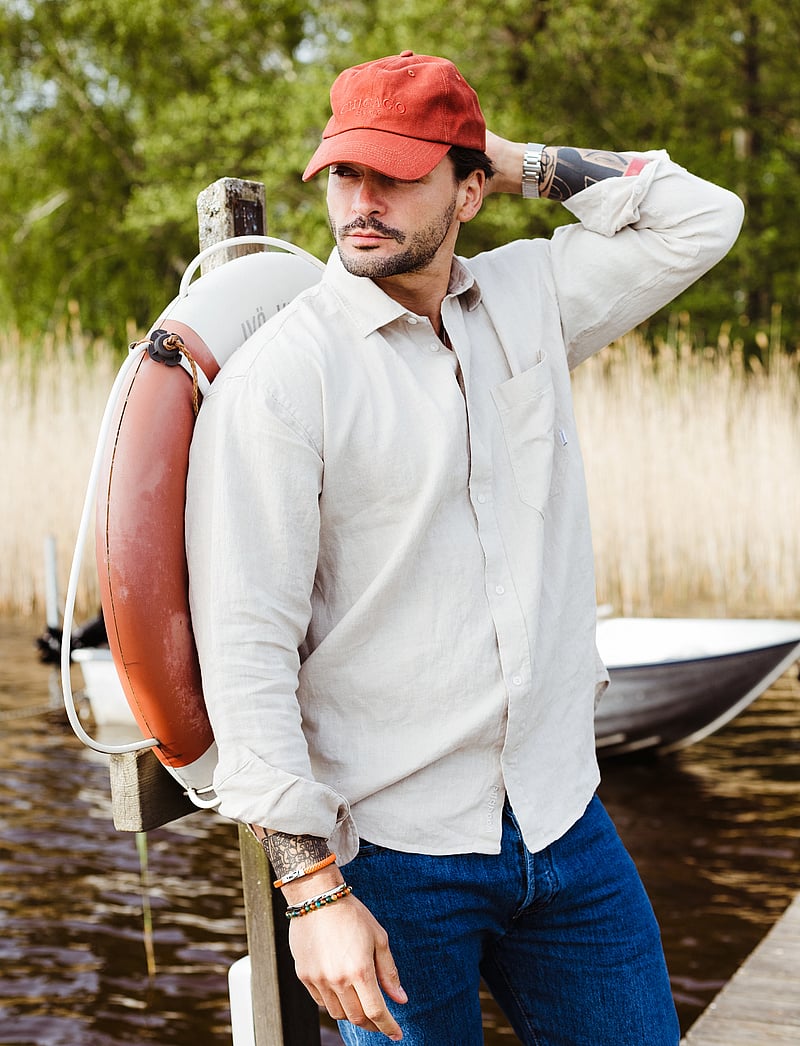 edd. - Leather Bracelet Singel - armbänder - orange - 2