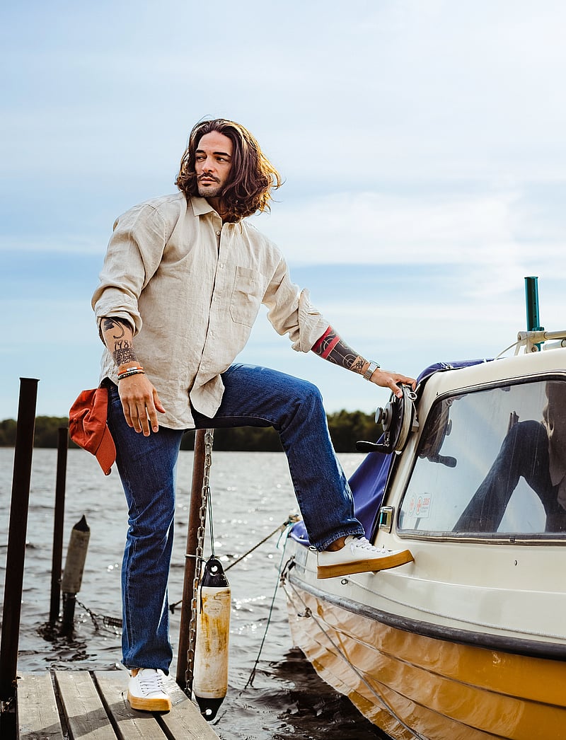 edd. - Leather Bracelet Singel - armbänder - orange - 3