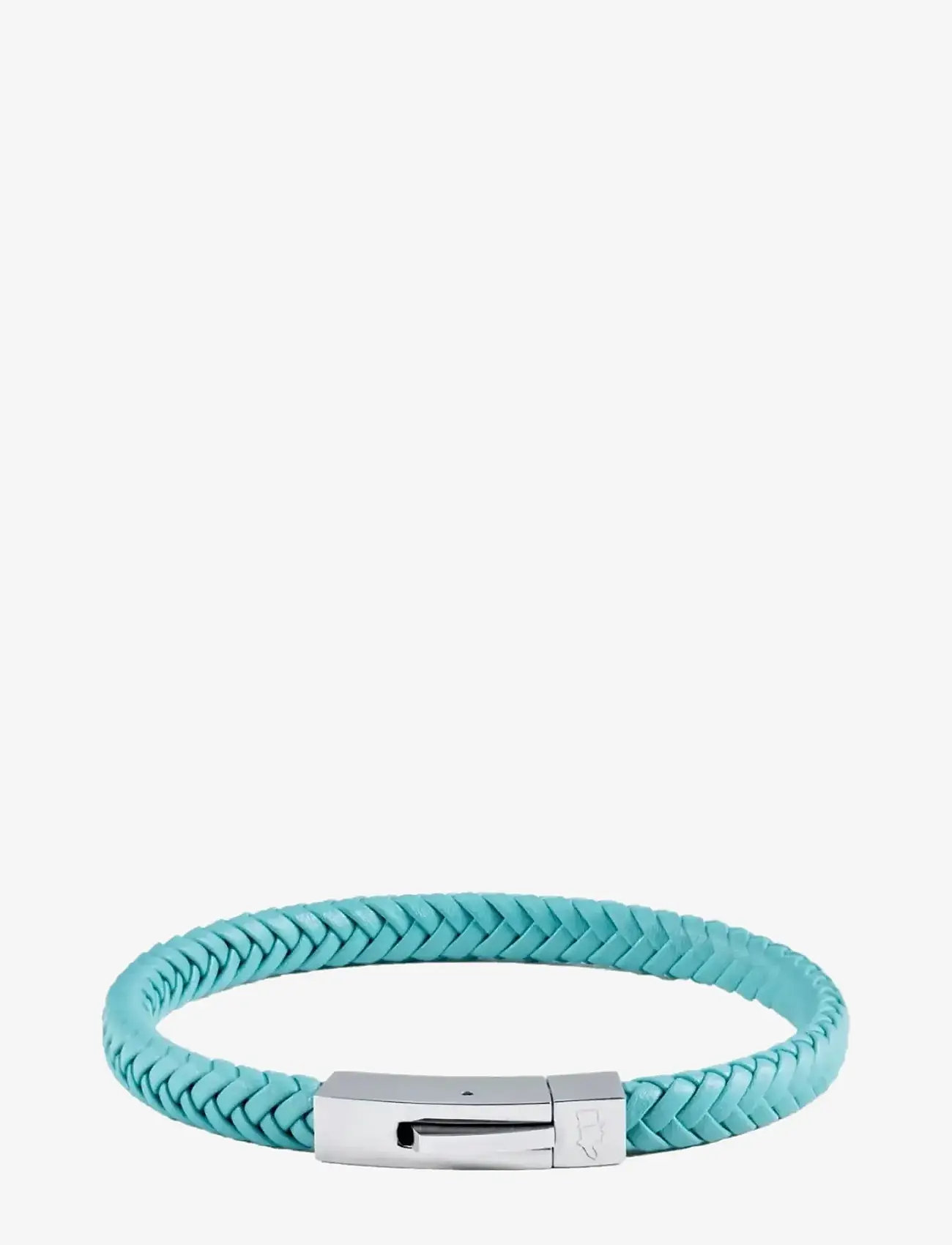 edd. - Leather Bracelet Singel - armbänder - turquoise - 1