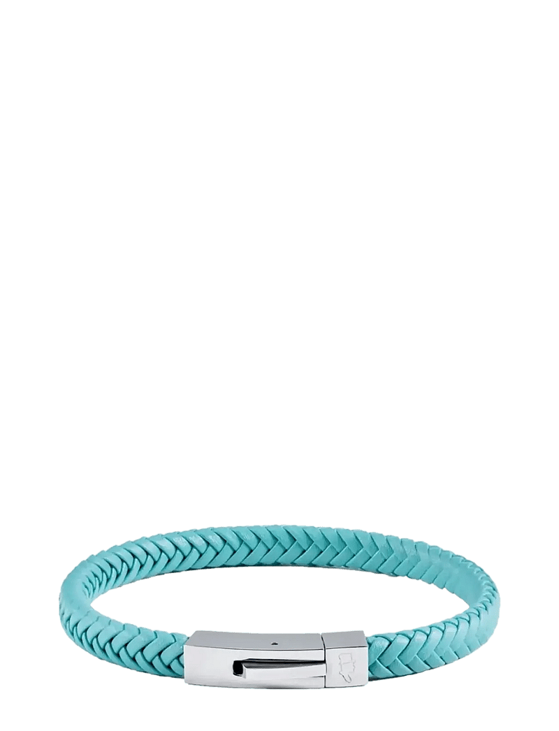 edd. - Leather Bracelet Singel - armbänder - turquoise - 1