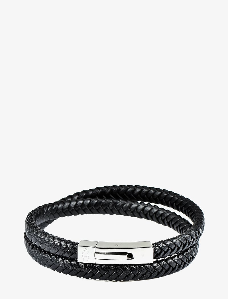 edd. - Leather Bracelet Double - armbånd - black - 1
