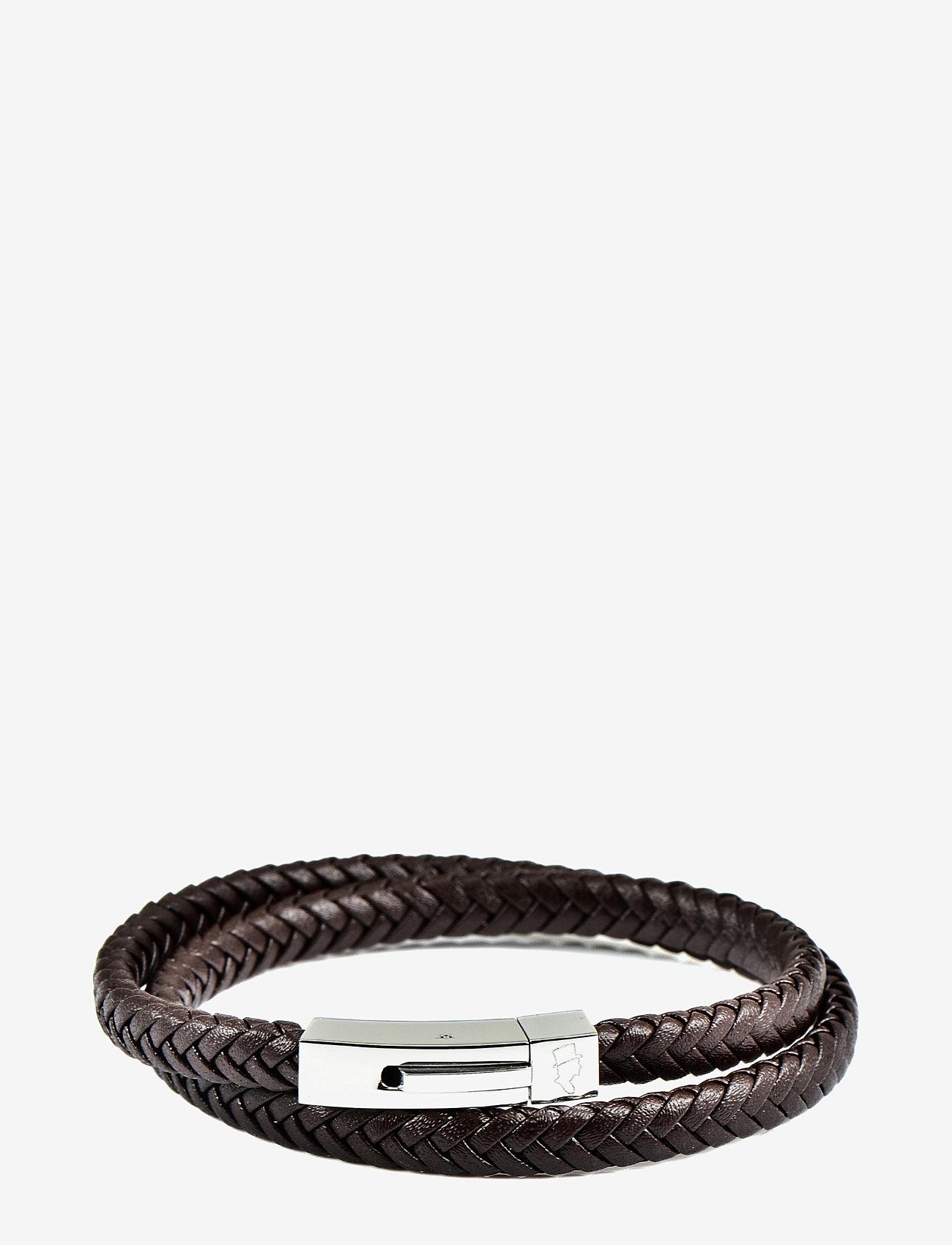 edd. - Leather Bracelet Double - najniższe ceny - brown - 0