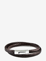 Leather Bracelet Double - BROWN