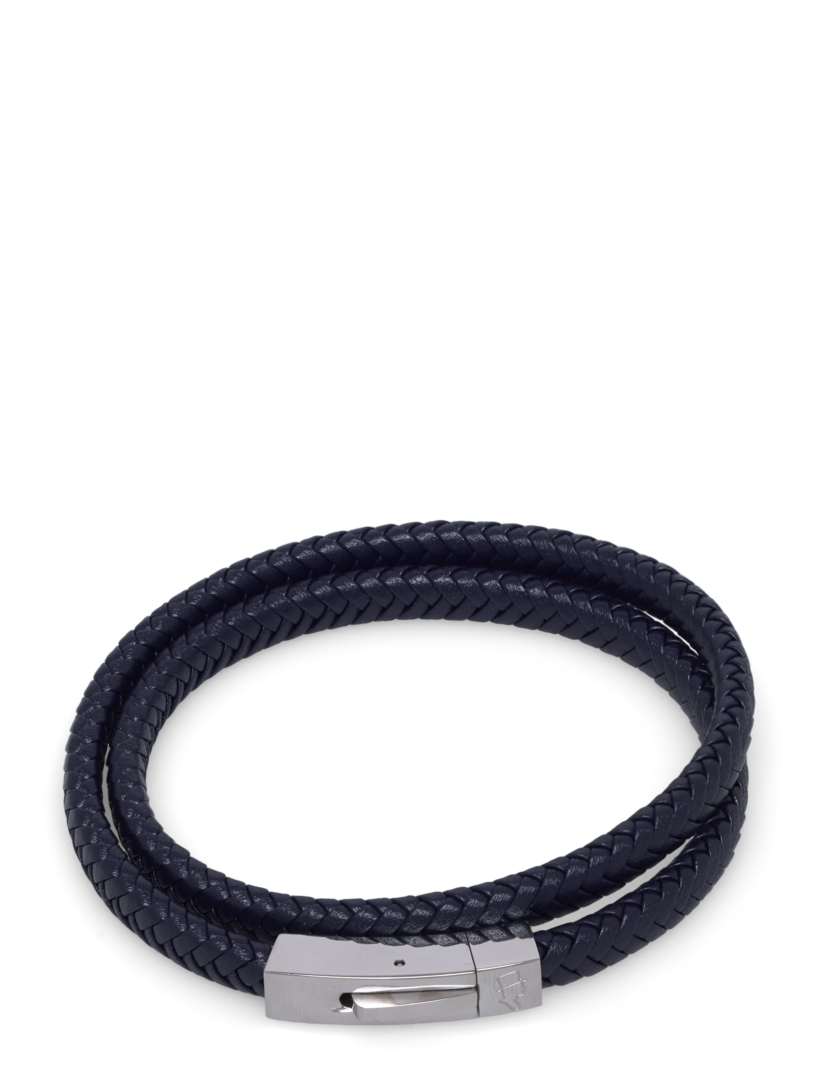 edd. Leather Bracelet Double, 5 cm, Jewellery, Marineblau - Bracelets, Männerswear
