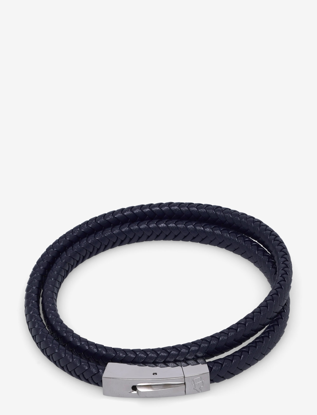 edd. - Leather Bracelet Double - armbånd - navy - 0