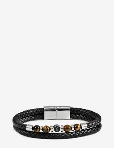 Leather/Beads Combo Bracelet, edd.