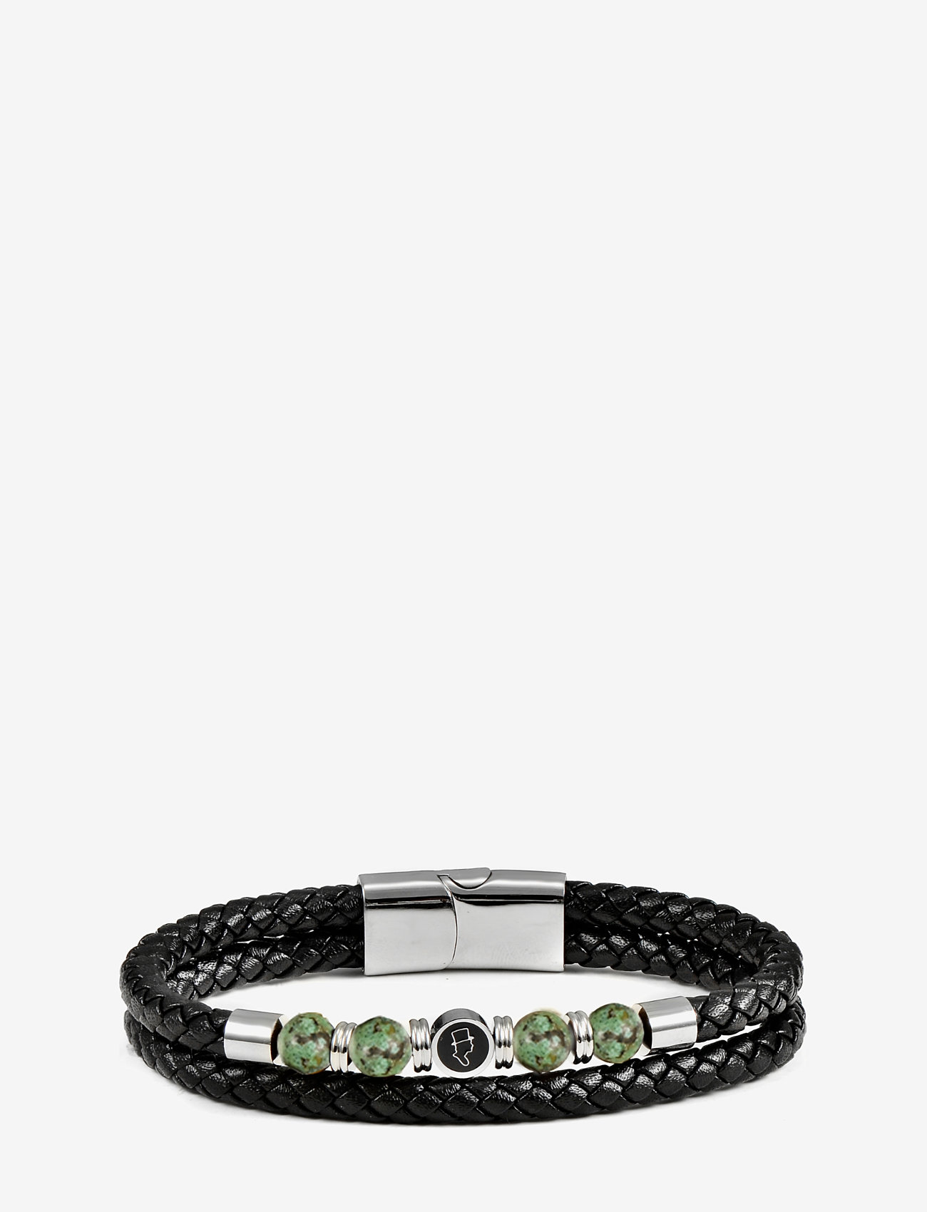 edd. - Leather/Beads Combo Bracelet - bracelets - green - 0