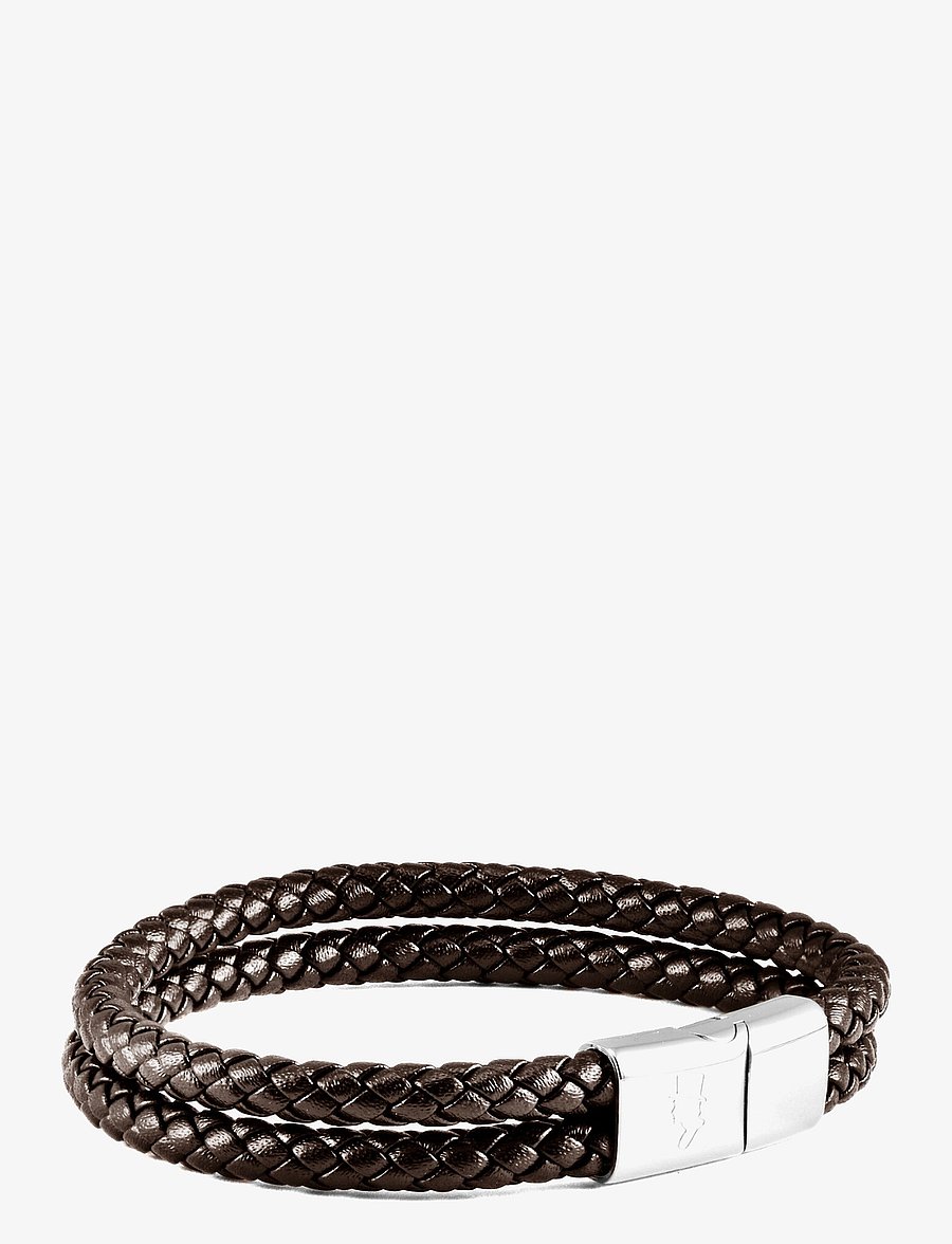 edd. - Leather Bracelet Double Rope - armbänder - brown - 1