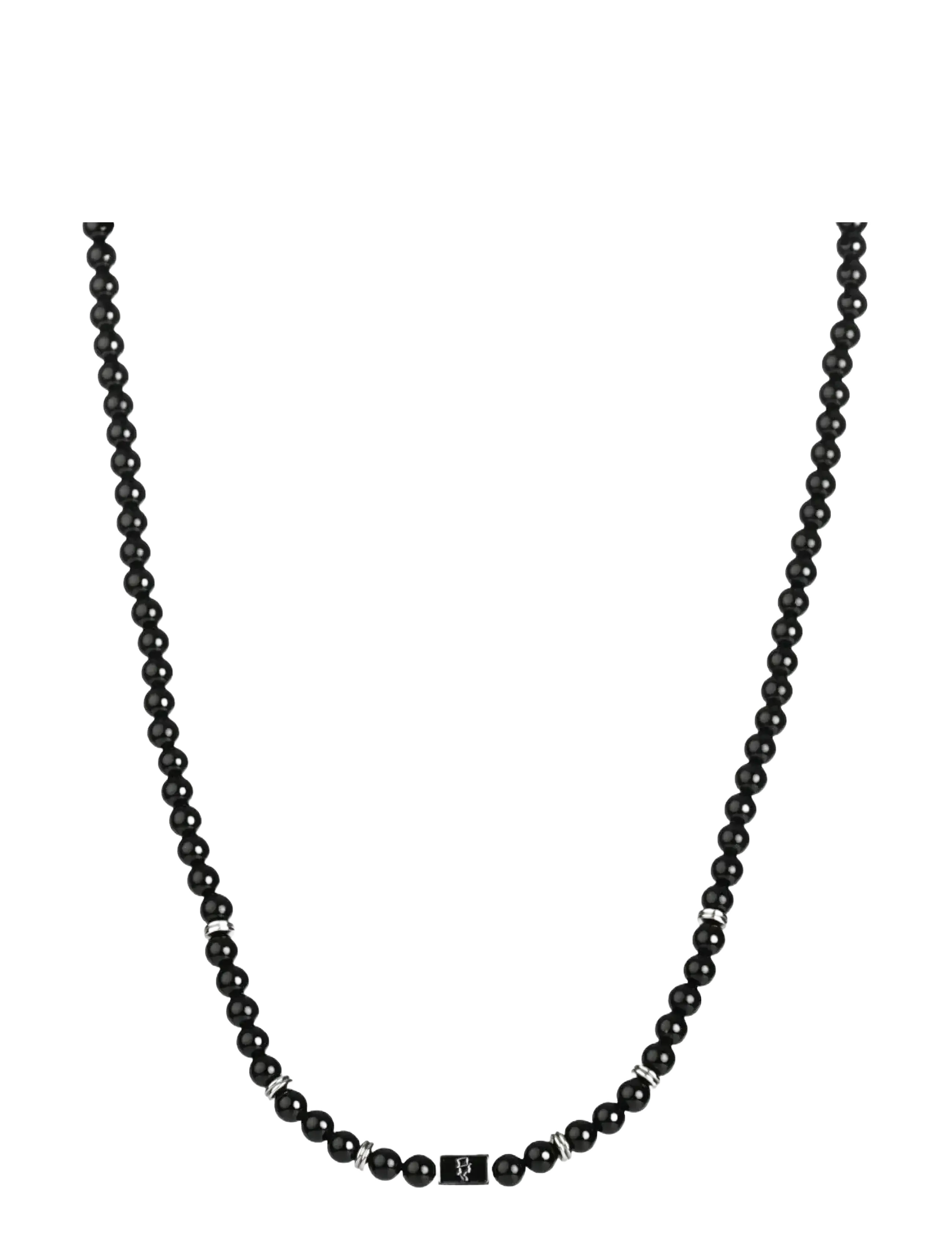 Beads Necklace 6mm - BLACK