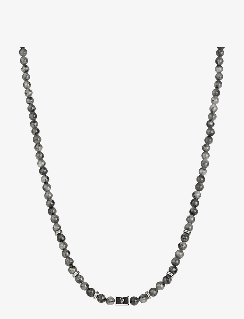 edd. - Beads Necklace 6mm - halskæder - grey - 1