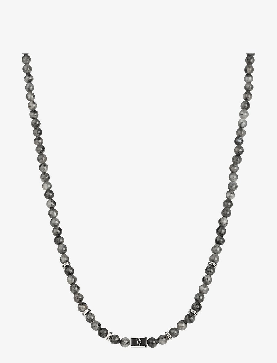 edd. - Beads Necklace 6mm - necklaces - grey - 1