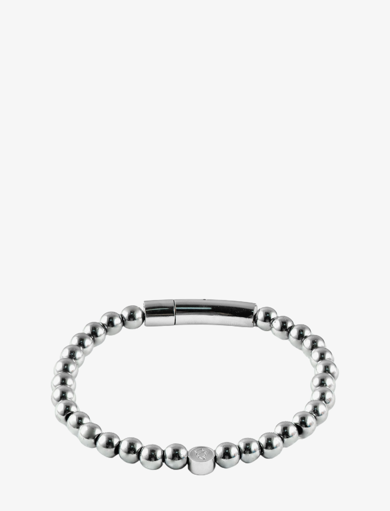 EDD. Beads/Buckle Armband 6Mm Silber - S 18 - Herren