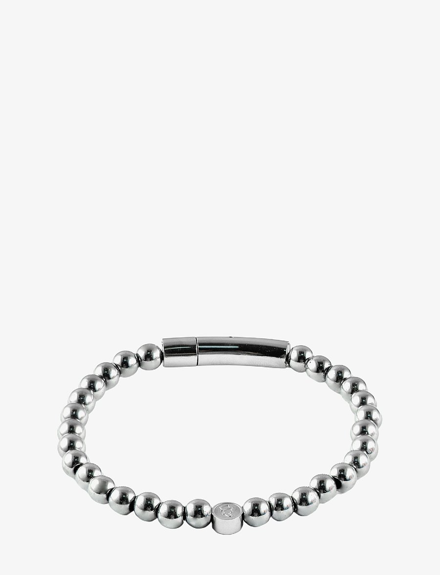 edd. - Beads/Buckle Bracelet 6mm - käevõrud - silver - 1